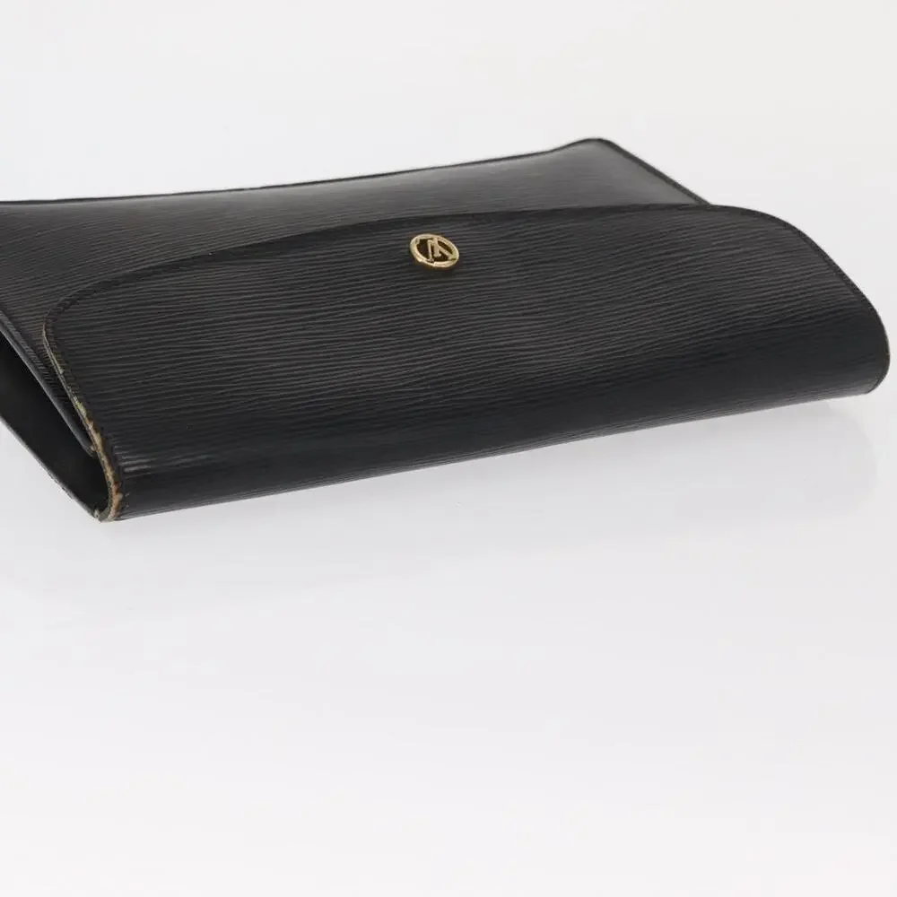 Louis Vuitton Epi Montaigne 27 Clutch Bag Black
